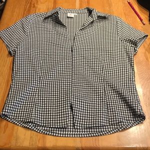 Athena Golf shirt.  Women’s medium black and white